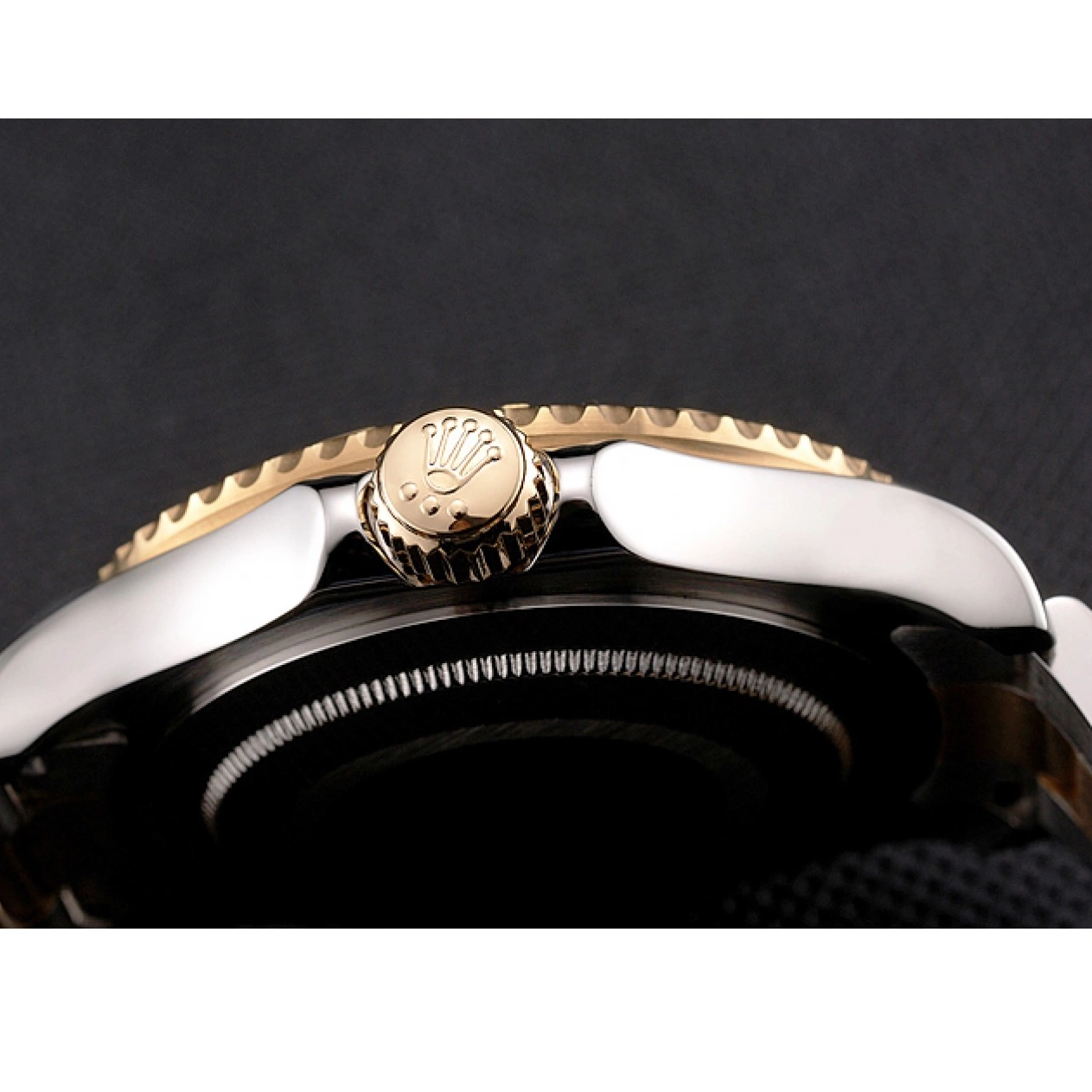 Best AAA Replica Sites Rolex Bracelet Stainless Yacht-Master Steel Two Case Gold Tone White Dial Bezel 0823